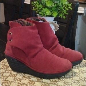 FLY LONDON SUEDE WEDGES